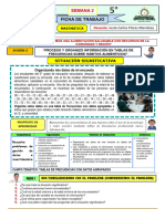 FICHA TRABAJO N° 2 - SESIÓN 3 - 5º  S2 - UNIDAD 2