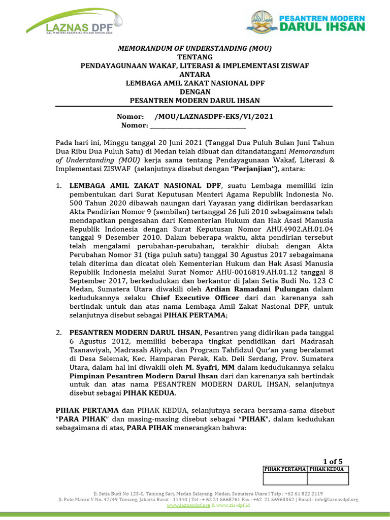 Biaya Pendaftaran Pesantren Darul Ihsan | PDF | Pengelolaan Keuangan & Uang