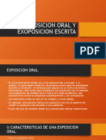 Exposicion Oral y Exoposicion Escrita