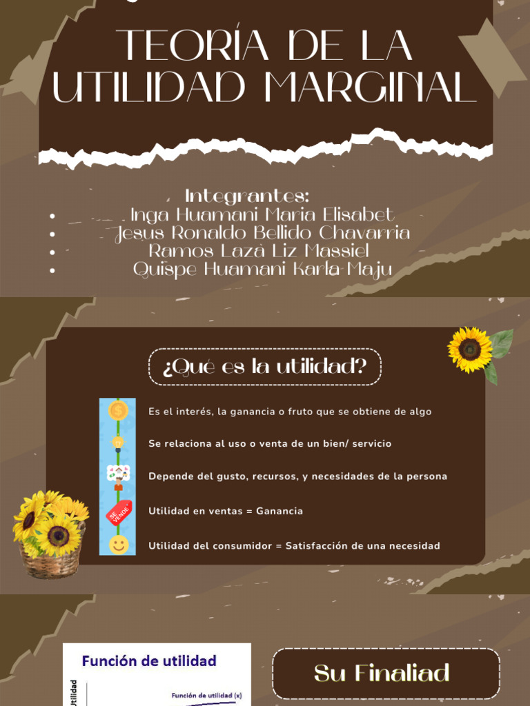 Teoria de La Utilidad Marginal | PDF | Utilidad | Utilidad marginal