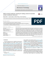 Alkali-Assisted Membrane Cleaning For Fouling Control of Anaerobic