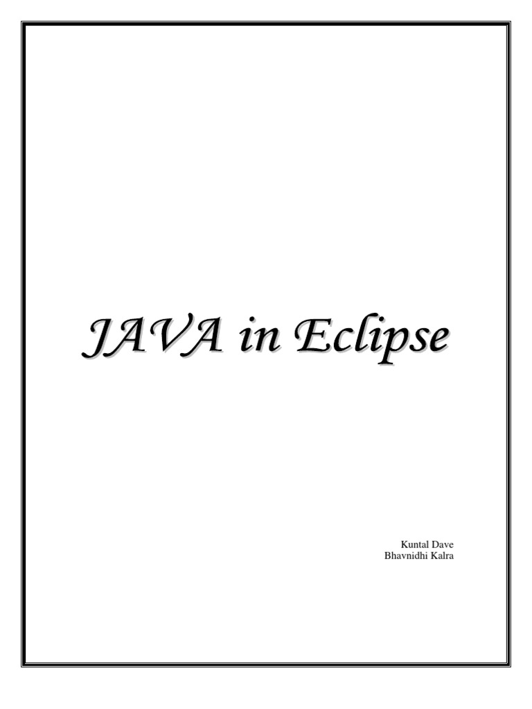 Java Eclipse PDF Eclipse (Software) Integrated Development