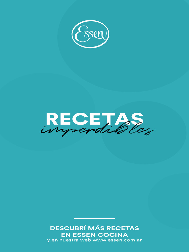 Recetas Essen y Descuentos Exclusivos | PDF | Cocinando | Pizza