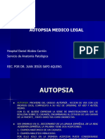 NECROPSIAS MEDICO LEGALES. DR. Juan