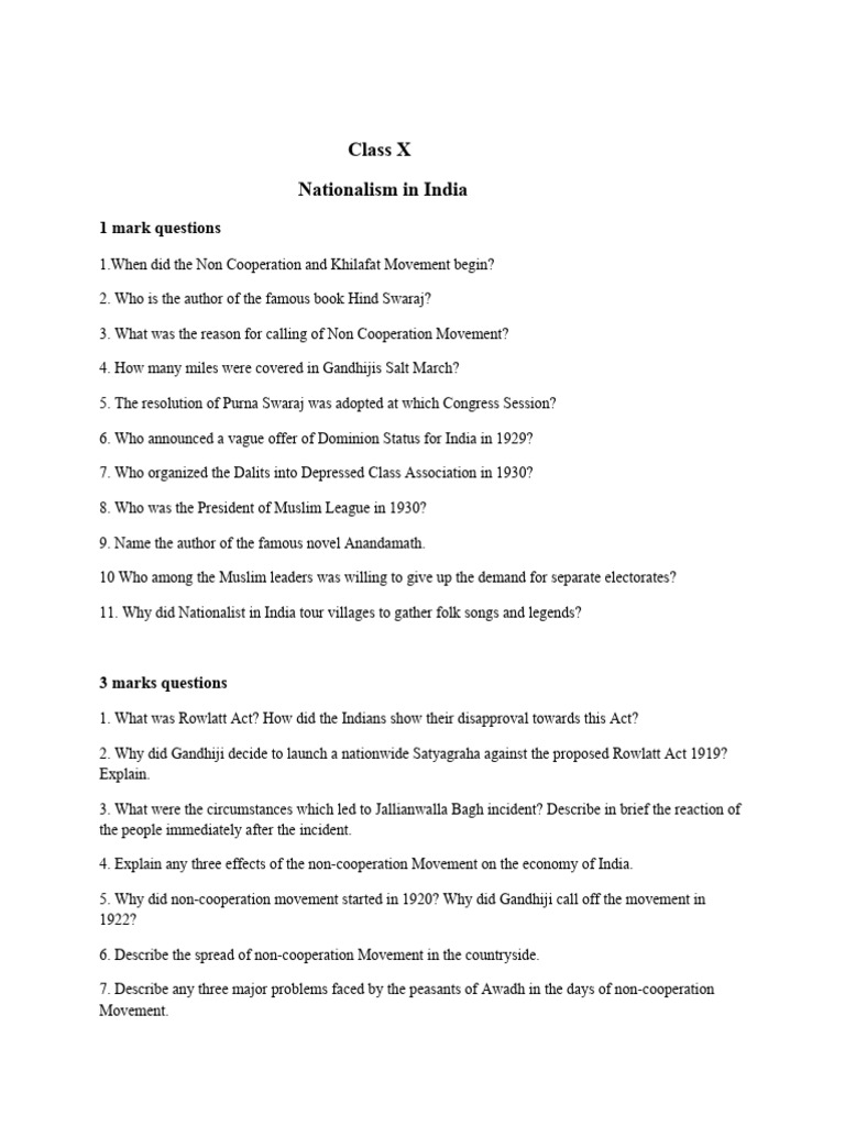 Nationalism in India | PDF | Mahatma Gandhi | Nonviolence