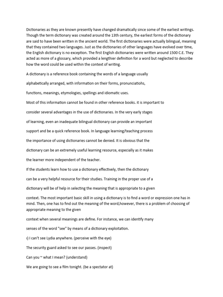 Dictionary learning pdf dictionary vocabulary