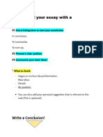 Write A Conclusion