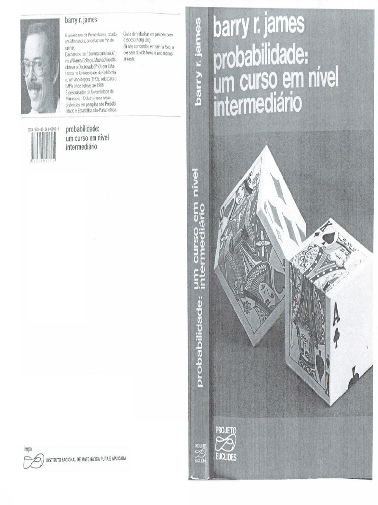 Projeto Euclides Barry R James Probabilidade Um Curso Intermediário | PDF