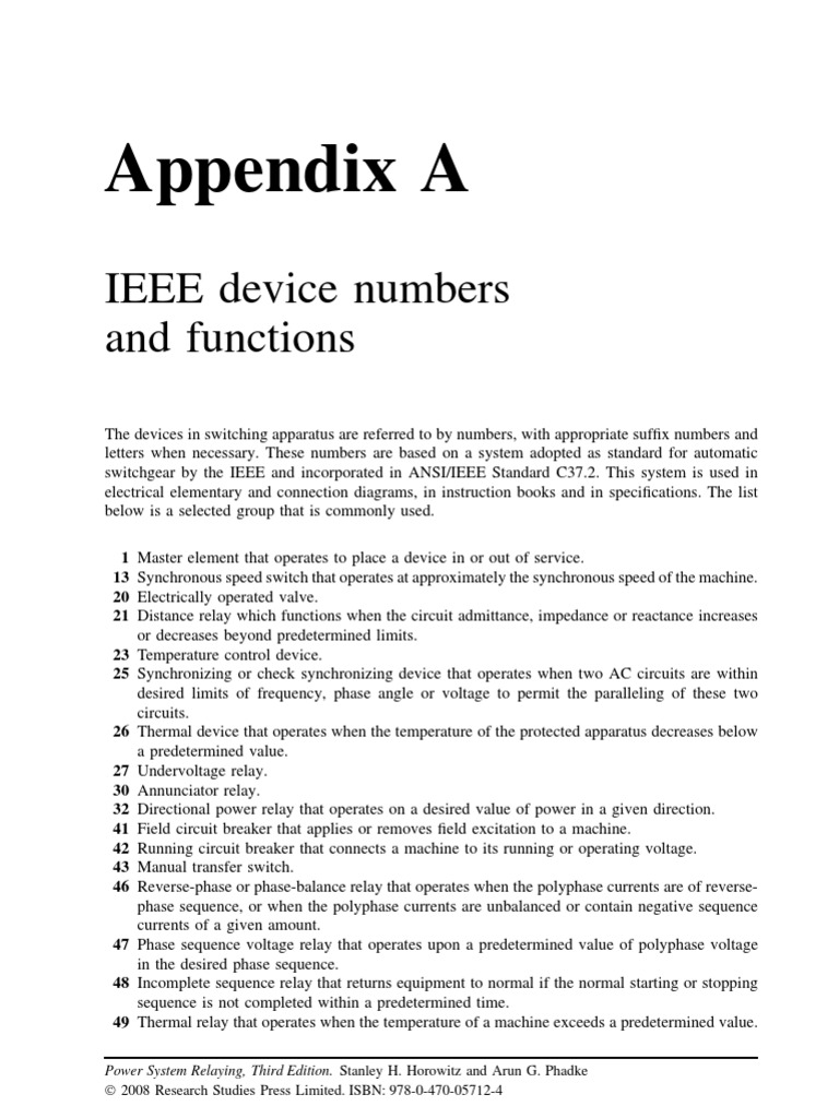 Appendix A | PDF | Relay | Switch