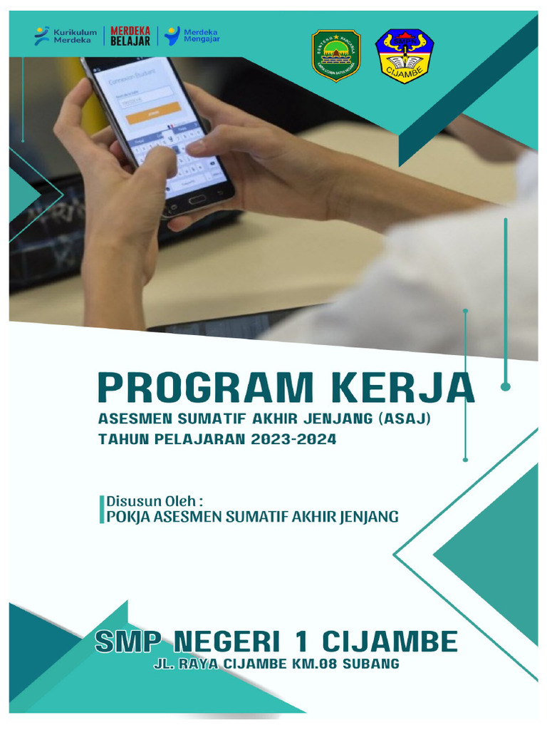 Program Kerja ASAJ SMP 2023/2024 | PDF | Karier & Perkembangan
