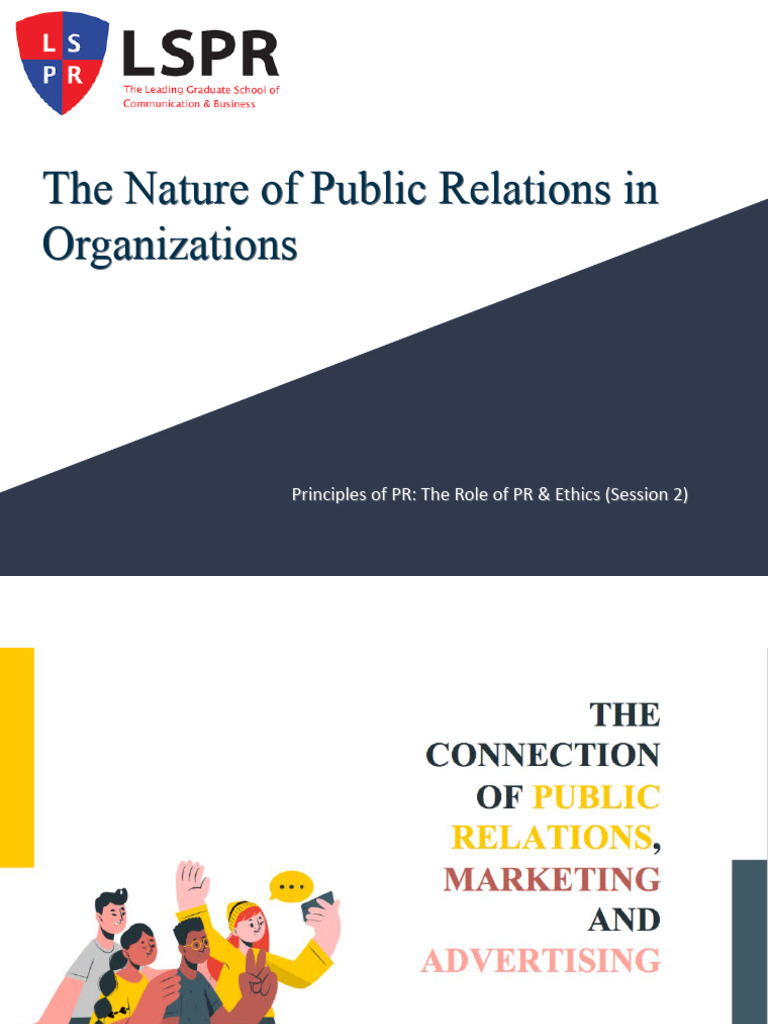 Session 2 Role of PR & Ethics - Nature of PR | PDF | Public Relations ...