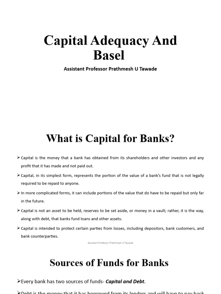 Capital Adequacy and Basel Norms | PDF | Basel Ii | Basel Iii
