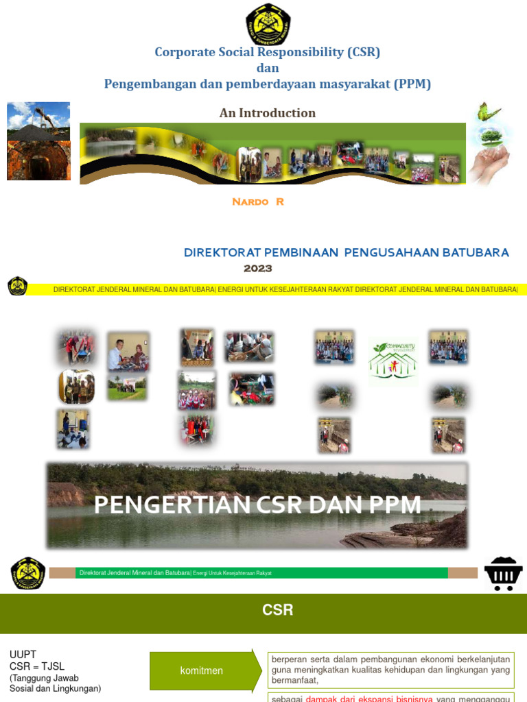CSR dan PPM dalam Pertambangan Mineral | PDF | Karier & Perkembangan