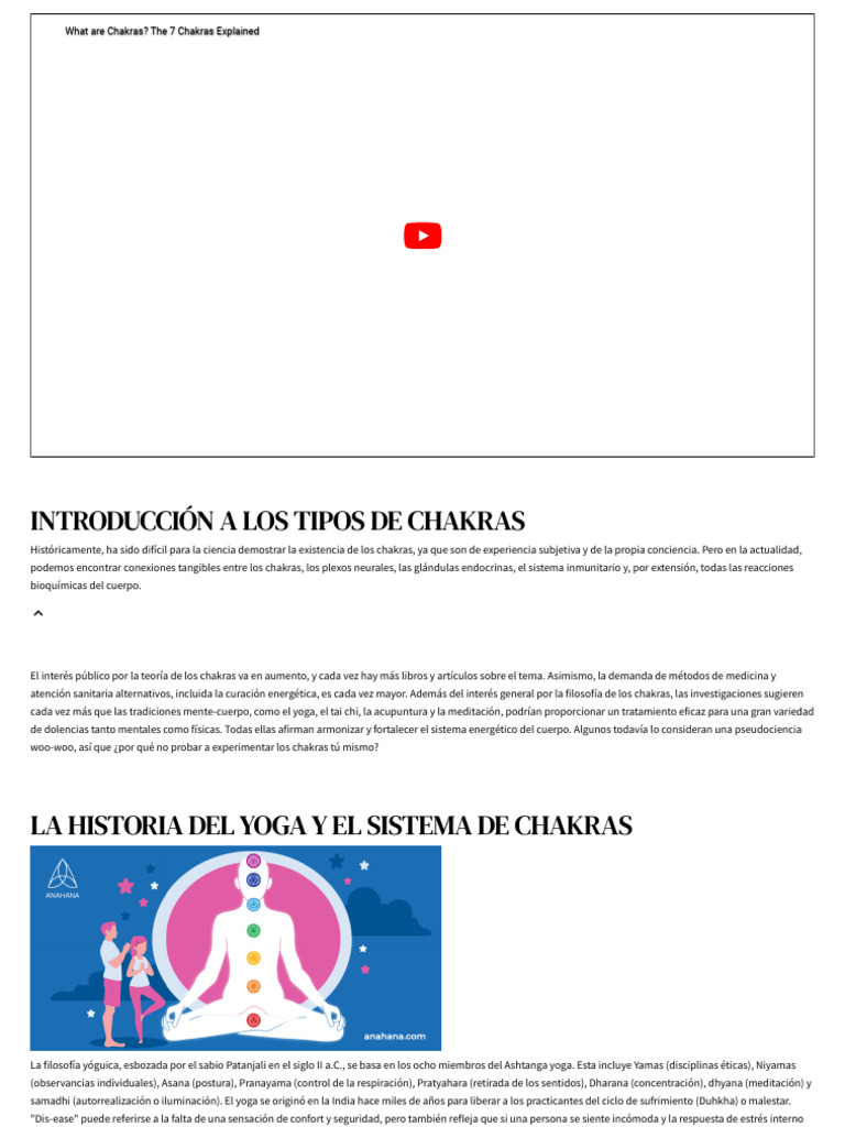 Chakras - Significado de Los 7 Chakras, Meditaciones, Colores | PDF ...