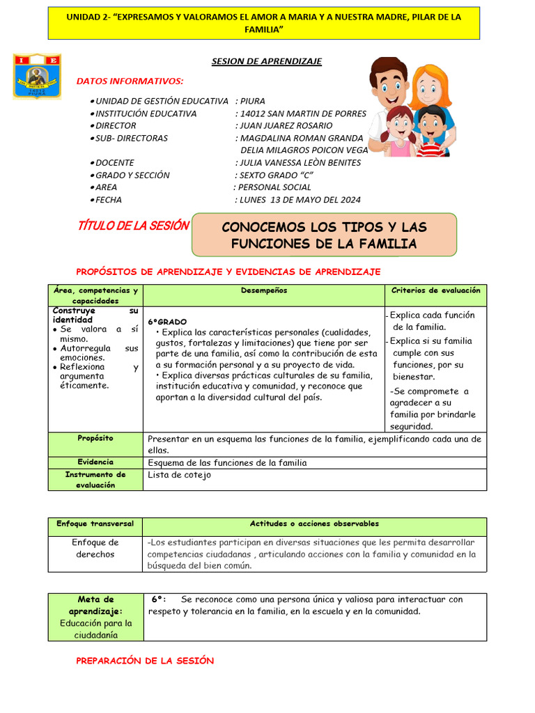 Tipos y funciones de la familia | PDF | Familia | Amor