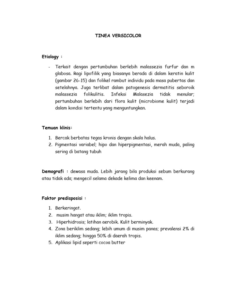 Tinea Versicolor PDF