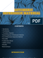 Elastomeric Impression Material..
