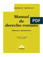 Manual de Derecho Romano. 2017. Arguello. Escaneado - Removed