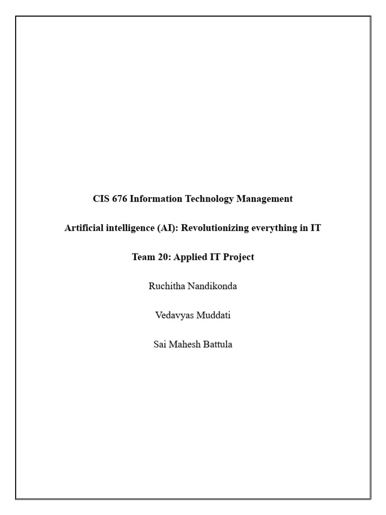 AI's Impact on IT Management Insights | PDF | Artificial Intelligence ...