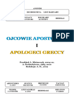 Ojcowie Apostolscy I Apologeci Greccy - Dzieła Zebrane