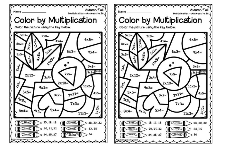 Coloring by Multiplication | PDF