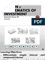 Lesson 4 Mathematics of Investment