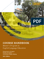 COURSE HANDBOOK - MA in ELE