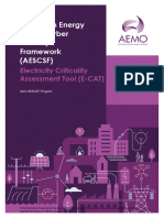 AESCSF Electricity Criticality Assessment Tool ECAT