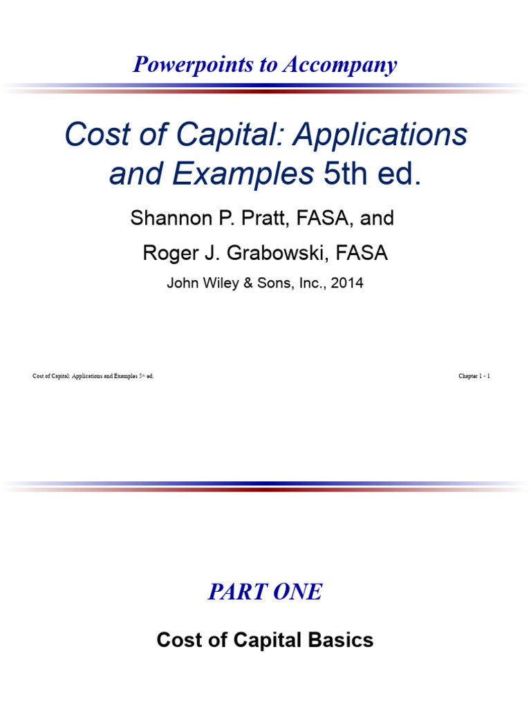 Cost of Capital: Key Concepts Explained | PDF | Cost Of Capital ...