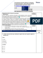 EVALUACION DIAGNOSTICA OCTAVO NOVENO Y DECIMO ESTUDIOS SOCIALES