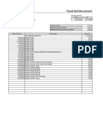 Travel Reimbursement Form