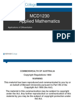 MCD1230-10-Applications of Differential Calculus