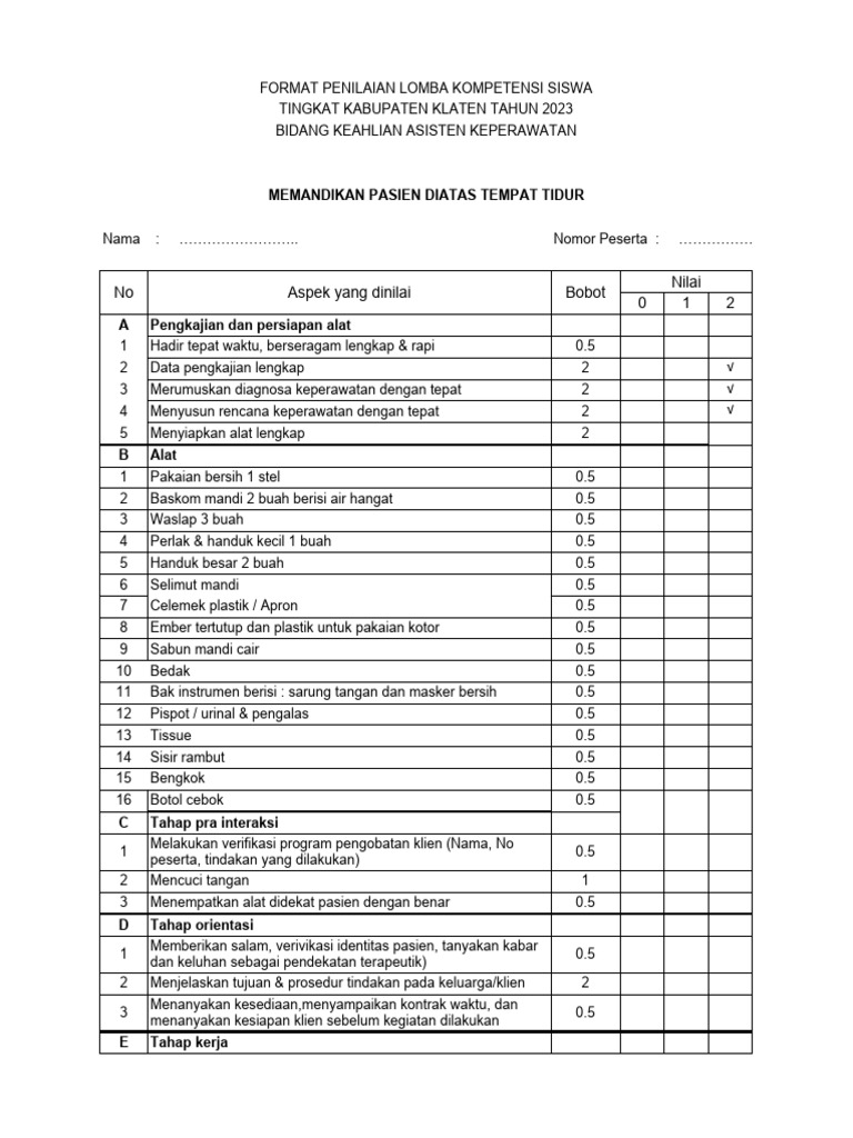 Format tool lks 2023 new pdf kesehatan holistik