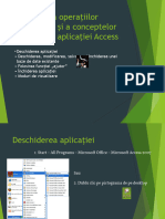 Baze de Date Microsoft Access.