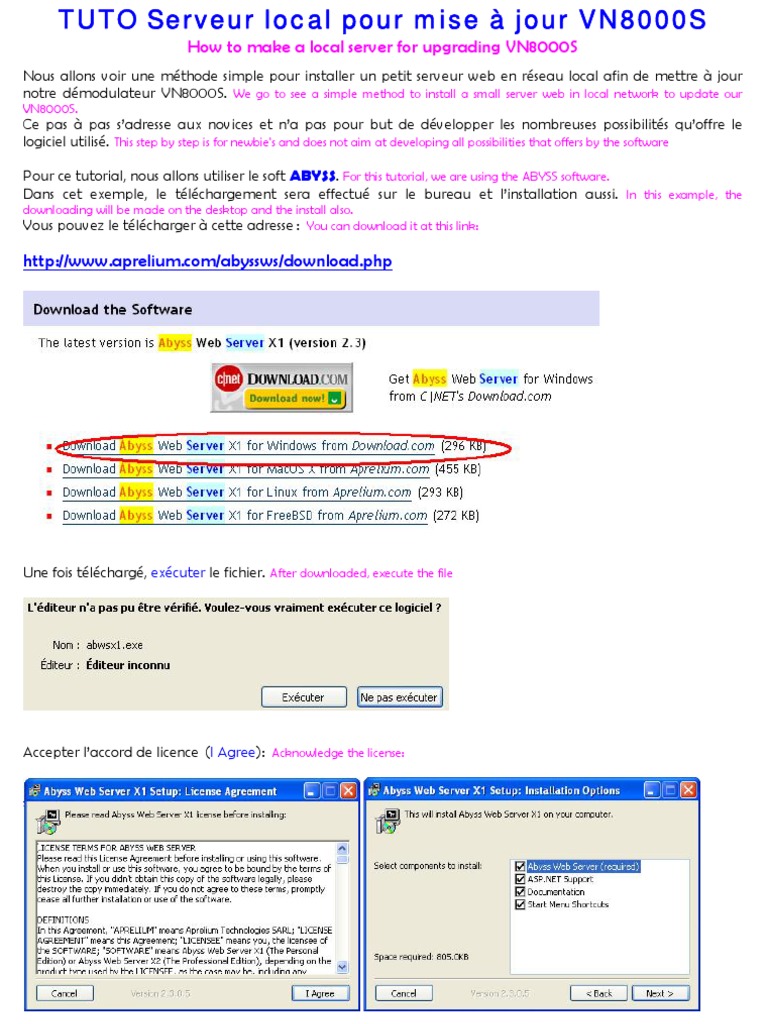 Tuto Serveur Abyss Windows All | PDF | Informatique | Logiciel