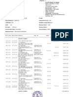 SBI BANK Statement