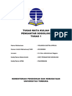 Tugas Tutorial Ke-1 Pengantar Sosiologi