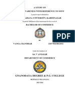 Gnanodaya Degree & P.G. College: A Study On Brand Awareness With Reference To Sony