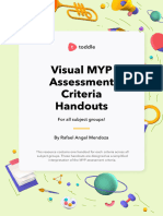 Visual MYP Assessment Criteria Handouts