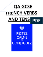GCSE Verbs and Tenses Booklet