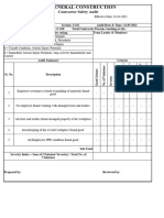 M/S. General Construction: Contractor Safety Audit