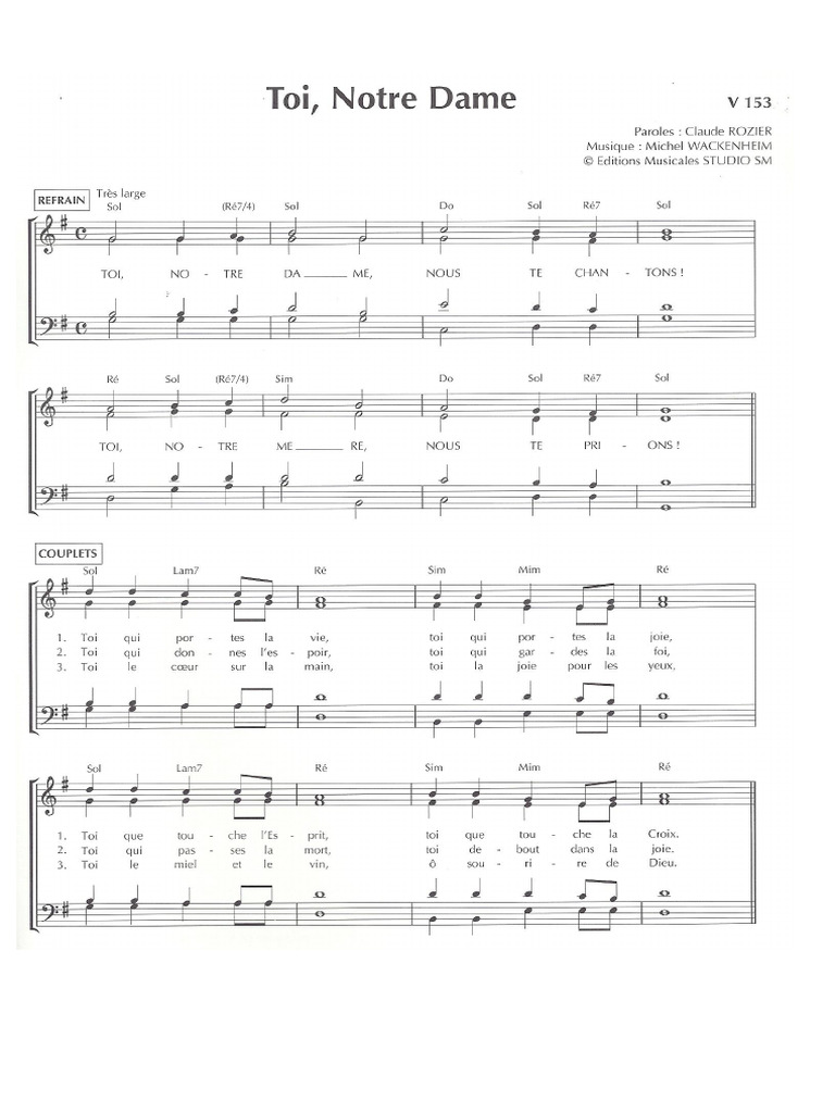 Toi Notre Dame PDF