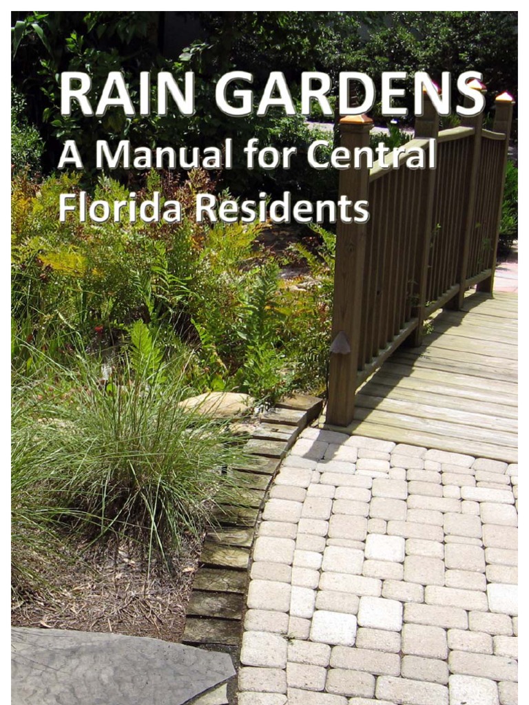 Central Florida Rain Garden Manual PDF Stormwater Surface Runoff