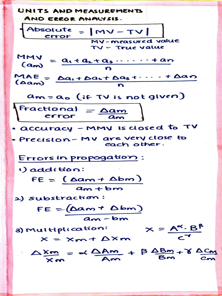 Phy Short Notes 1st Year | PDF