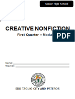 Creative Nonfiction Module 3