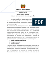 11.1. Acta Da Sessão de Abertura de Propostas