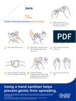 PDF - ISOS - Hand Sanitizer Steps - A4 Poster