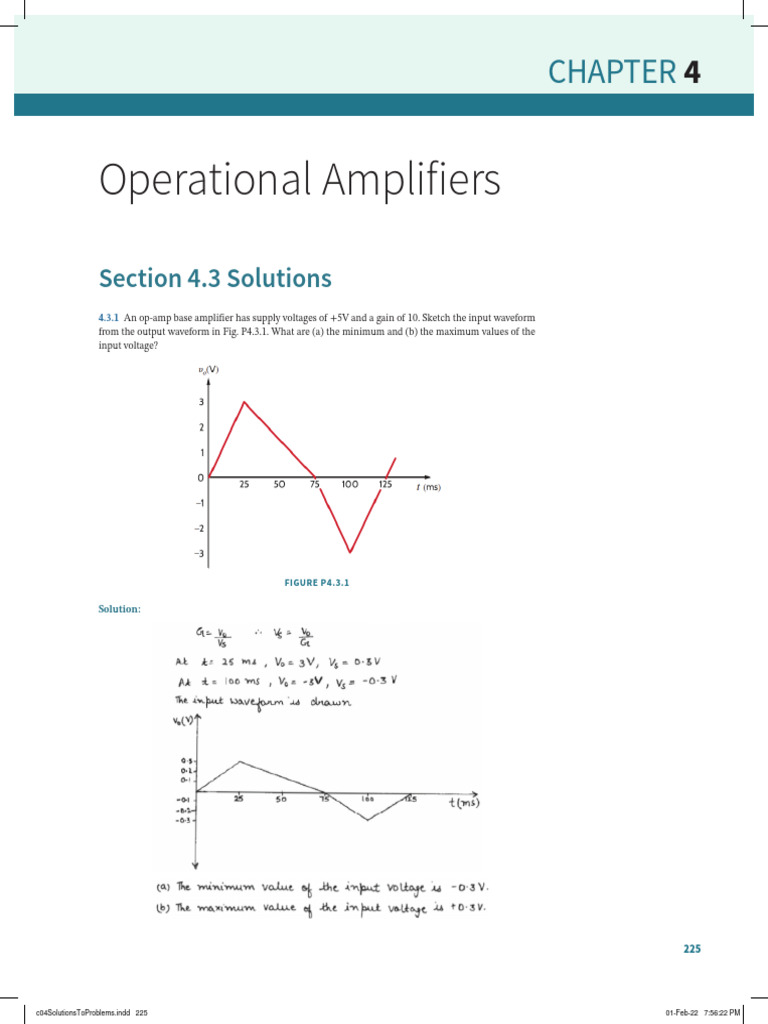 Ideal Op-Amp Characteristics and Analysis | PDF | Operational Amplifier ...
