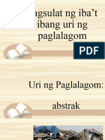 Pagsulat NG Iba't Ibang Uri NG Paglalagom