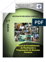 Manual de Planificación y Programación de Recursos Humanos MINSA Nicaragua